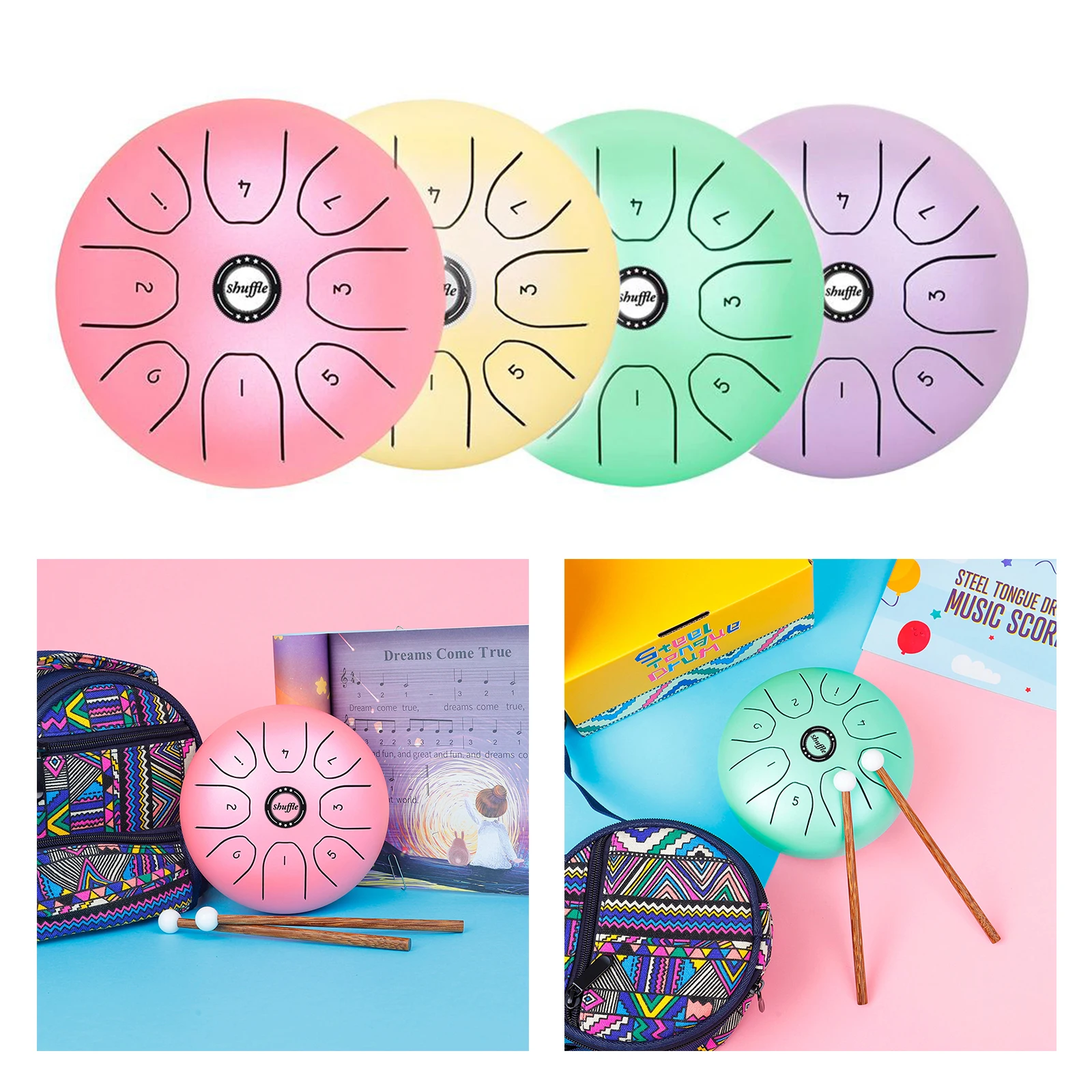 Alloy Steel Tongue Drum 8 Tone ,5.5