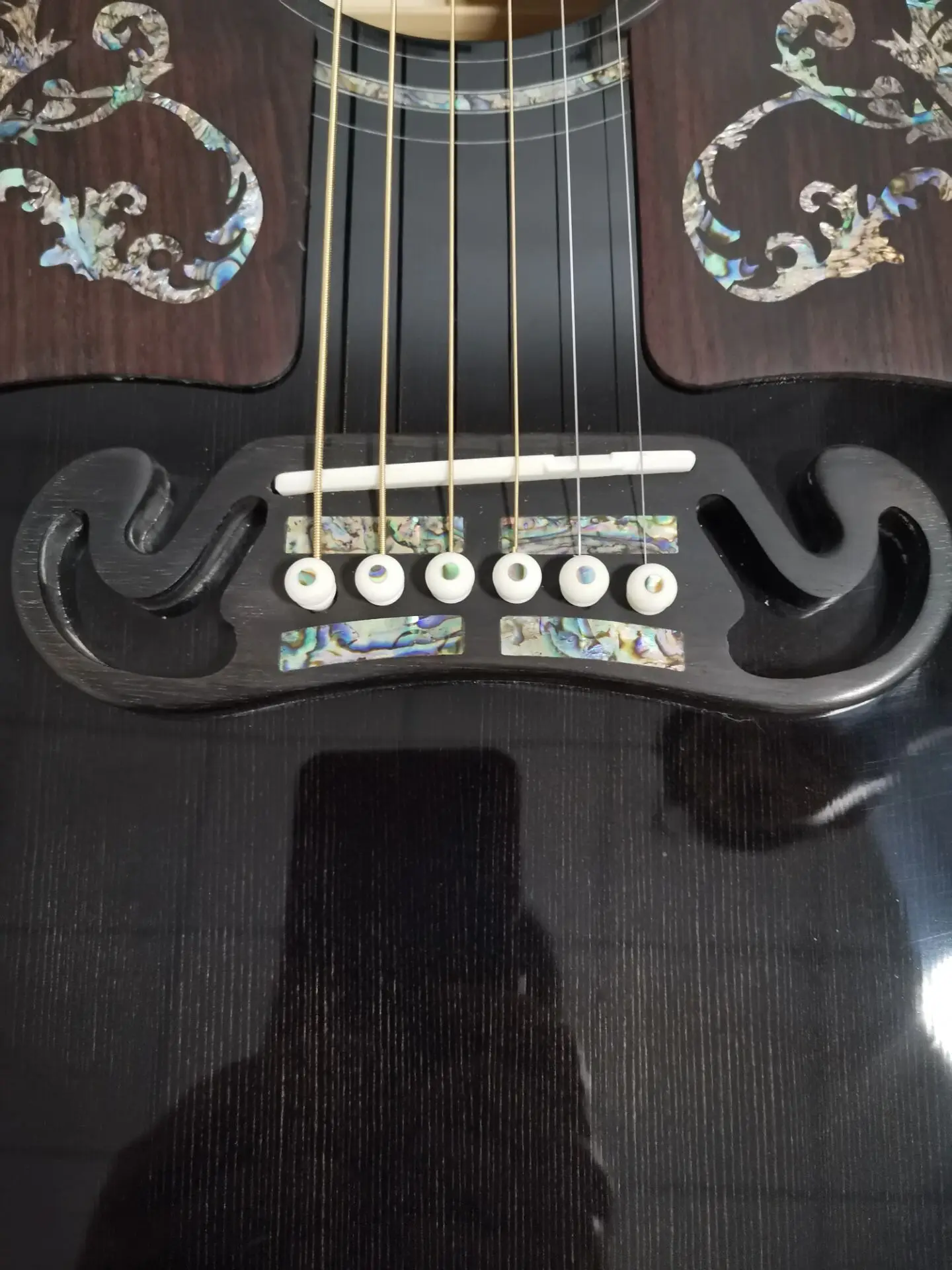 Free Shipping Aaaa All Solid Flame Maple Wood Guitar 43 Inches Jumbo