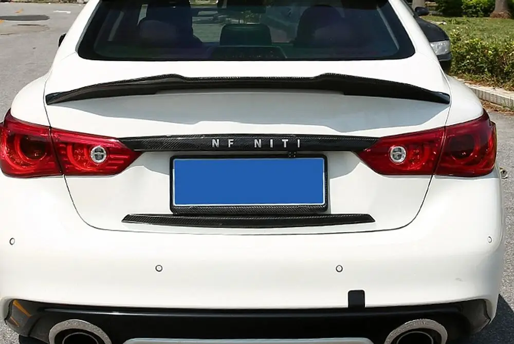 

Carbon Fiber Rear Trunk Spoiler Wing for 2013-2019 Infiniti Q50 Q50S 2014 2015 2016 2017 2018