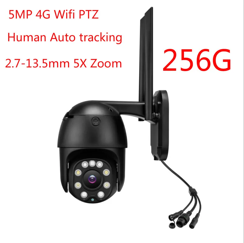 P2P 5mp sony сенсор 4g 3g sim-карта wifi человеческая дорожка IP PTZ камера s Полный Цвет ИК