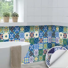 Waterproof Bathroom Wall Wallpaper Self-Adhesive Decorative Pattern Floor Stickers Wall Stickers Kitchen Oil Resistant Adhesive