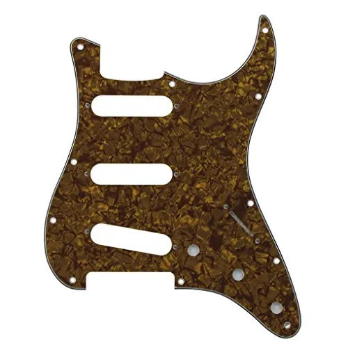 3S 11 отверстий электрогитара Strat Pickguard для FD США/Мехико Стиль гитары части, 4Ply черный жемчуг - Цвет: Темный хаки