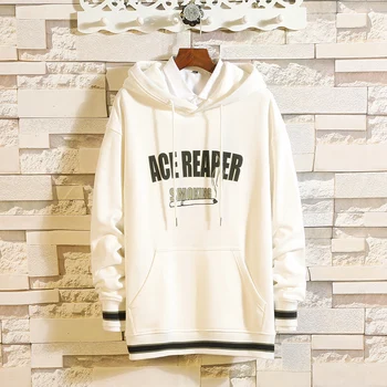 

Dropshipping Autumn Casual Letter Male Pullover Men Hip-Hop Hoodies 2020 Mens Sport Hooded Cotton Sweatshirt
