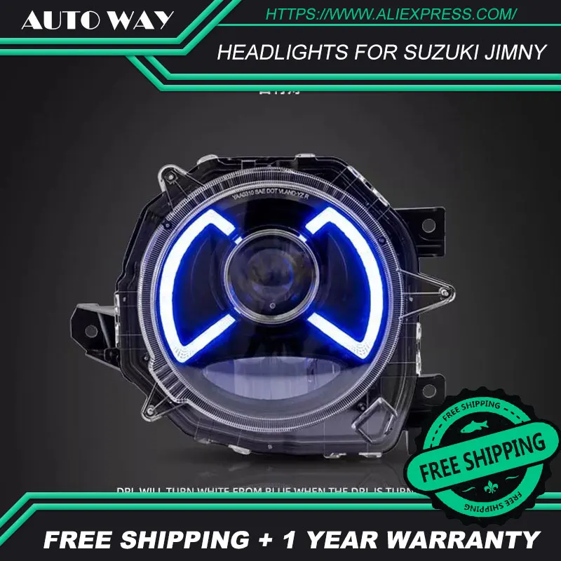 Автомобильный Стайлинг чехол для Suzuki Jimny головной светильник Suzuki Jimny светодиодные фары головного света бар DRL Q5 bi xenon объектив h7 xenon