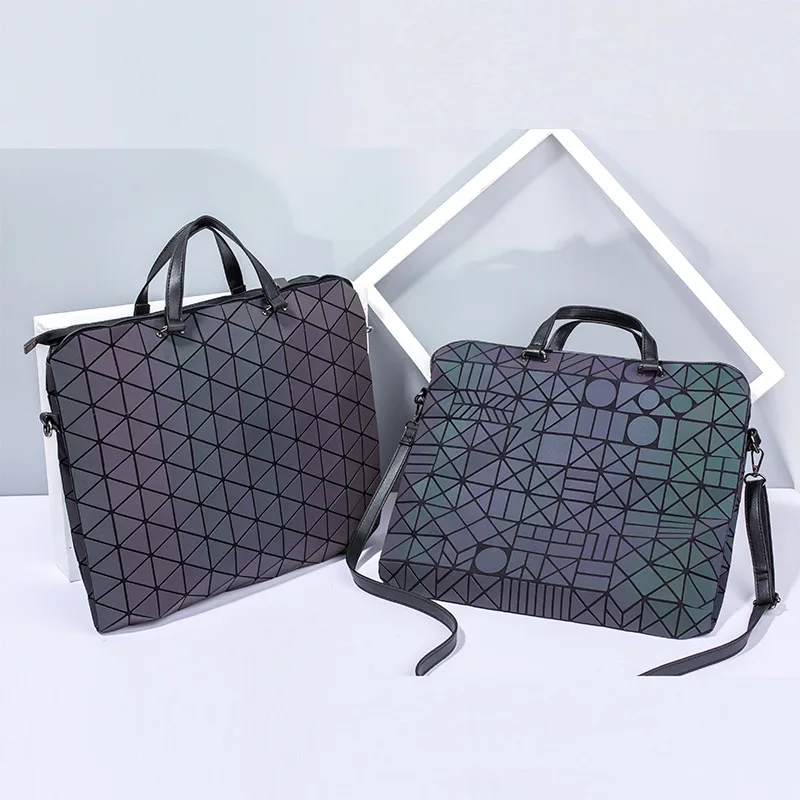 

Bag Women's 2019 New Style Geometry Handbag Rhombus Fashion Large Capacity Business Official Document Bag