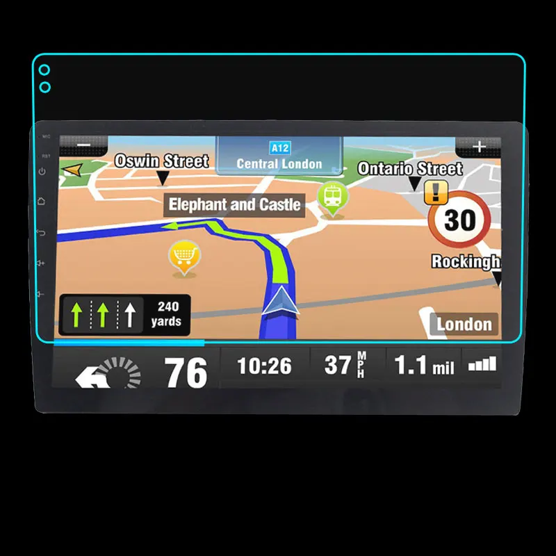 9inch Tempered Glass for Seicane Car GPS Navigation Protective Film dimension 229*129*217mm | Автомобили и мотоциклы