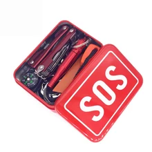 Открытый ящик для инструментов Органайзер набор инструментов коробка для хранения многофункциональный чехол для переноски аварийный комплект