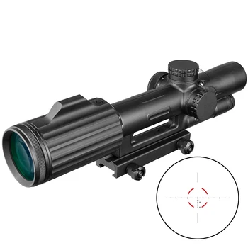 شراءالفريق التعاوني 1-6X24 عبر متحدة المركز بندقية Riflescope الصيد التكتيكية البصرية البصر مضيئة R & G بندقية قناص نطاق