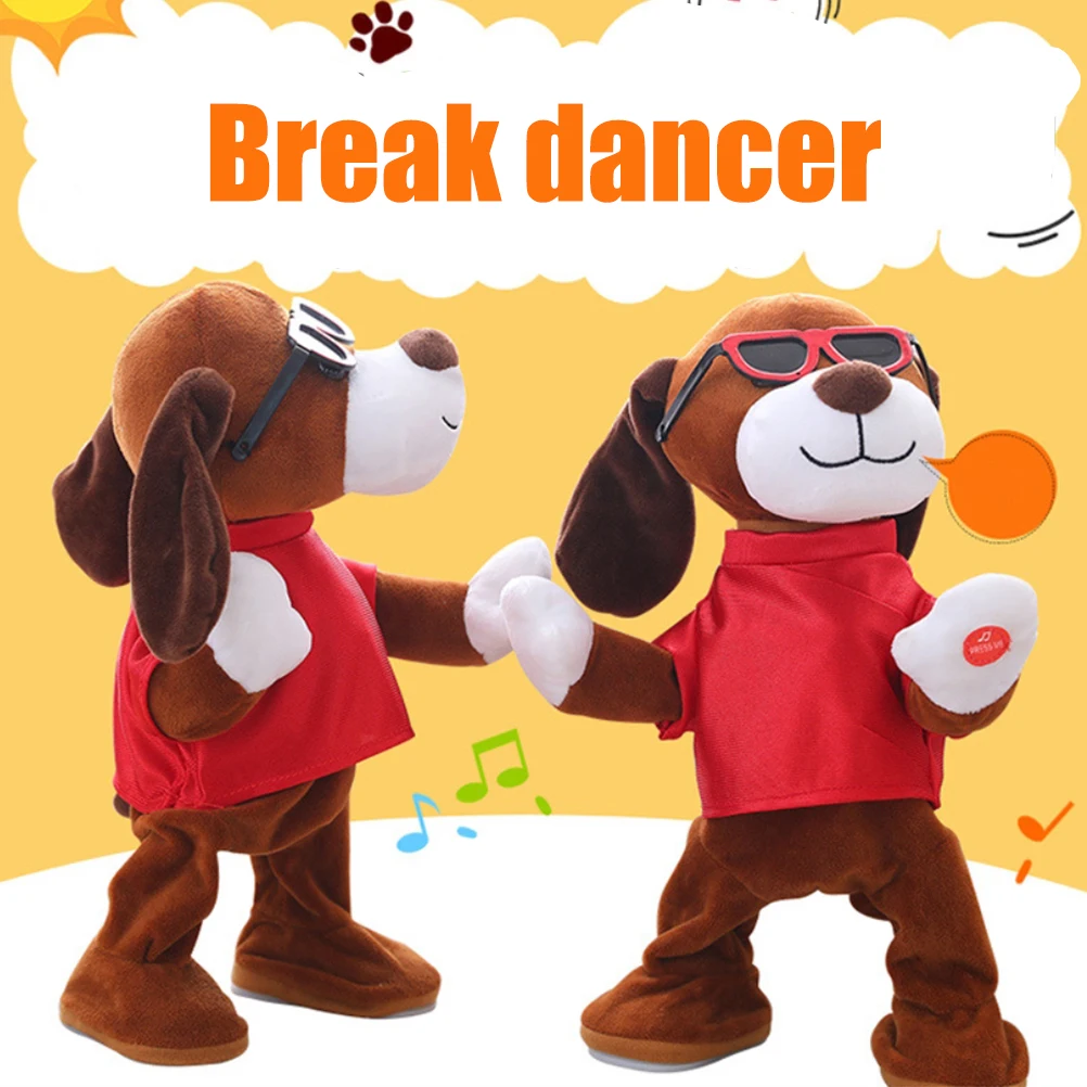 Electric Plush Pet Dogs Toys with Sunglasses Dog Stuffed Animal Toy Singing Talking and Dancing Electronic Interactive | Игрушки и хобби