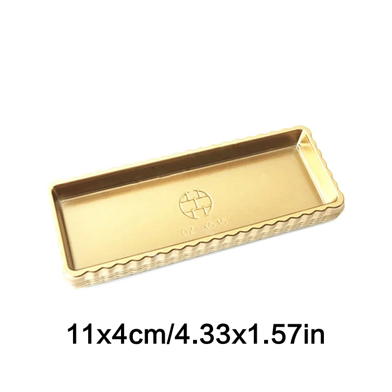 10 Pcs Round SquareCake Boards Golden Mousse Mat Bottom Food Grade PET Cake Kitchen Dessert Tray Cake Bakeware Decorat Tools