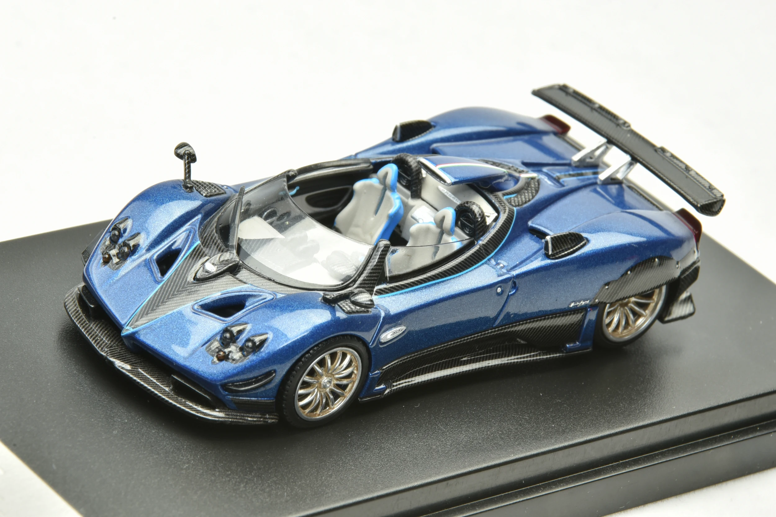 ЖК-дисплей 1:64 Pagani Zonda HP прозрачная синяя Розовая модель автомобиля подарок на