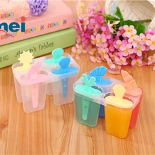 Многоразовый лед-крем сковорода Кухня произвольный цвет 4 ячейки замороженный кубик льда Форма для мороженого Производитель самодельный лед сливки инструменты для приготовления пищи