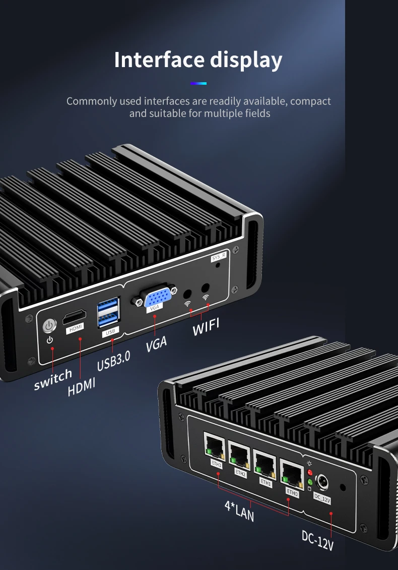 Enhance your network capabilities with our Pfsense Mini PC BKHD G31 featuring 4 LAN 10M/100M/1000M Ethernet ports and a powerful J4125 Quad-Core CPU. Ideal for office, education, business, and industrial use. Upgrade your networking solutions today! Description Image.This Product Can Be Found With The Tag Names Cheap Mini PC, Computer Office, High Quality Computer Office, Mini pc