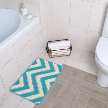 

Rug “Zig-zag”, 40 × 60 cm, color white-blue
