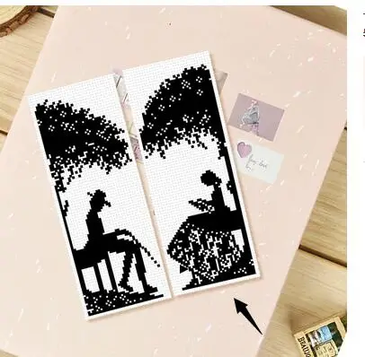 Xx новые милые девушки DIY ремесло Стич вышивки крестом металлическая Закладка серебро Золотой Рукоделие Вышивка ремесла счетный крест-строчка
