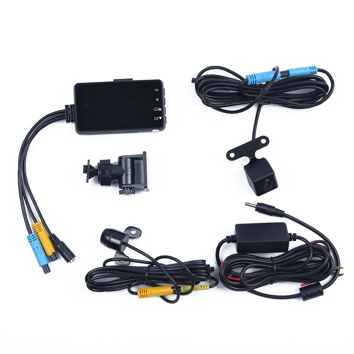 Video Cameras 3'' LCD Recorder for Motorcycle Black 1280*720P/30 ABS Action 140° wide fish-eye angle