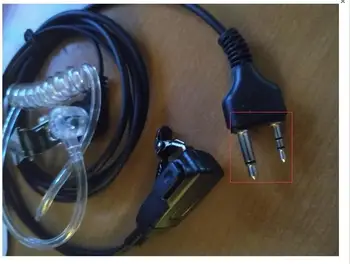 

Air sound tube earphone microphone for Midland walkie talkie Alan GXT G6 G7 G8 G9 75-810 GXT650 LXT80 wireless earphone