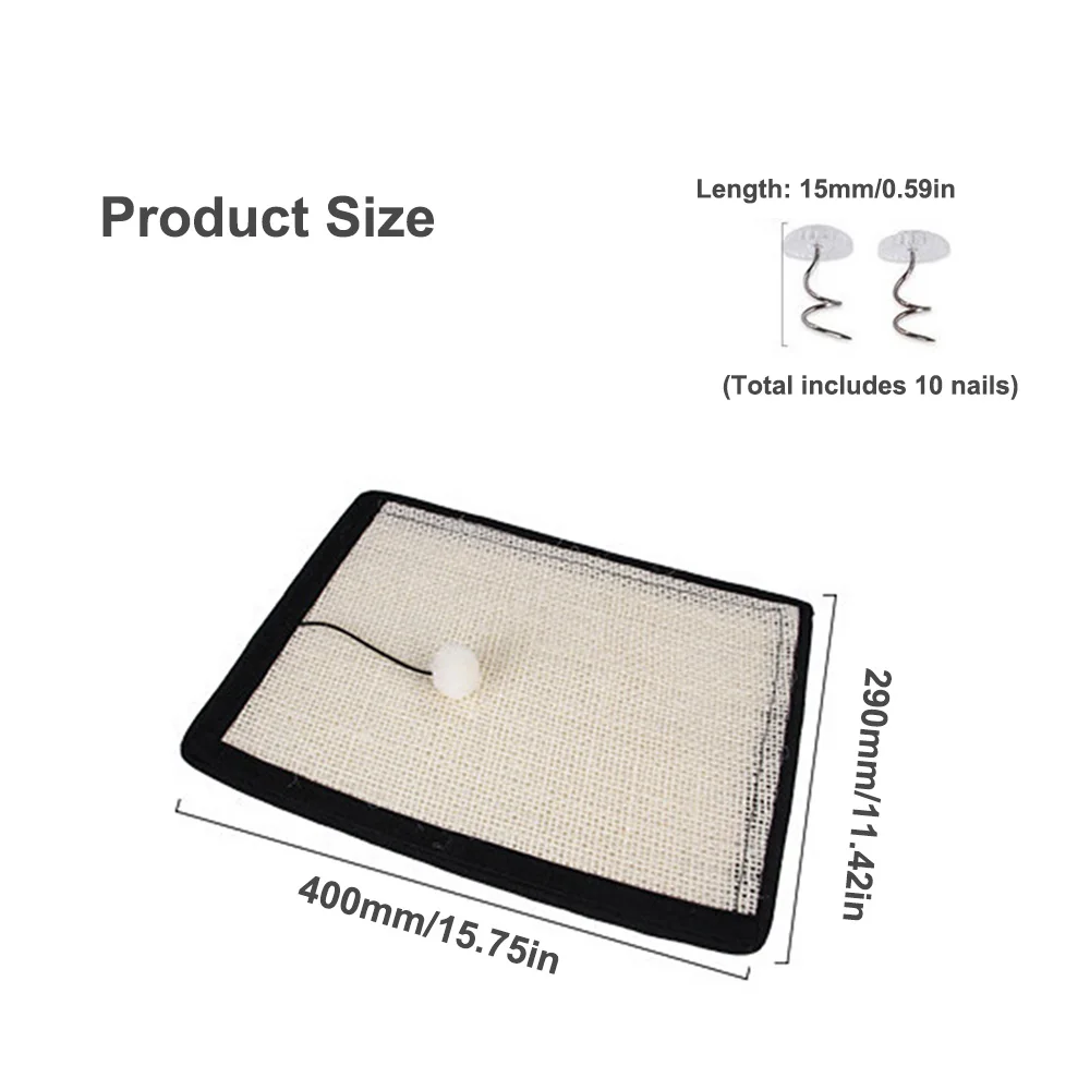 Scratching Mat For Cat Natural Sisal Sofa Shield Furniture Chair Protector Cat Scratch Pad Pet Scratching Post