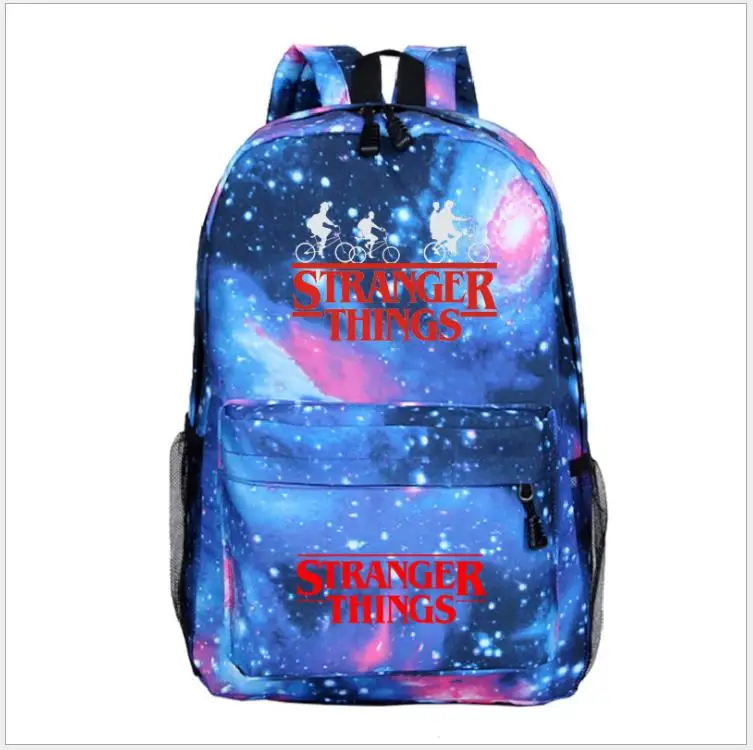 as pictures Новая мода аниме Mochila странные вещи рюкзак для мальчиков и девочек сумки для ноутбука Снова в школу сумка дорожные сумки вместительные Mochilas - Цвет: as pictures