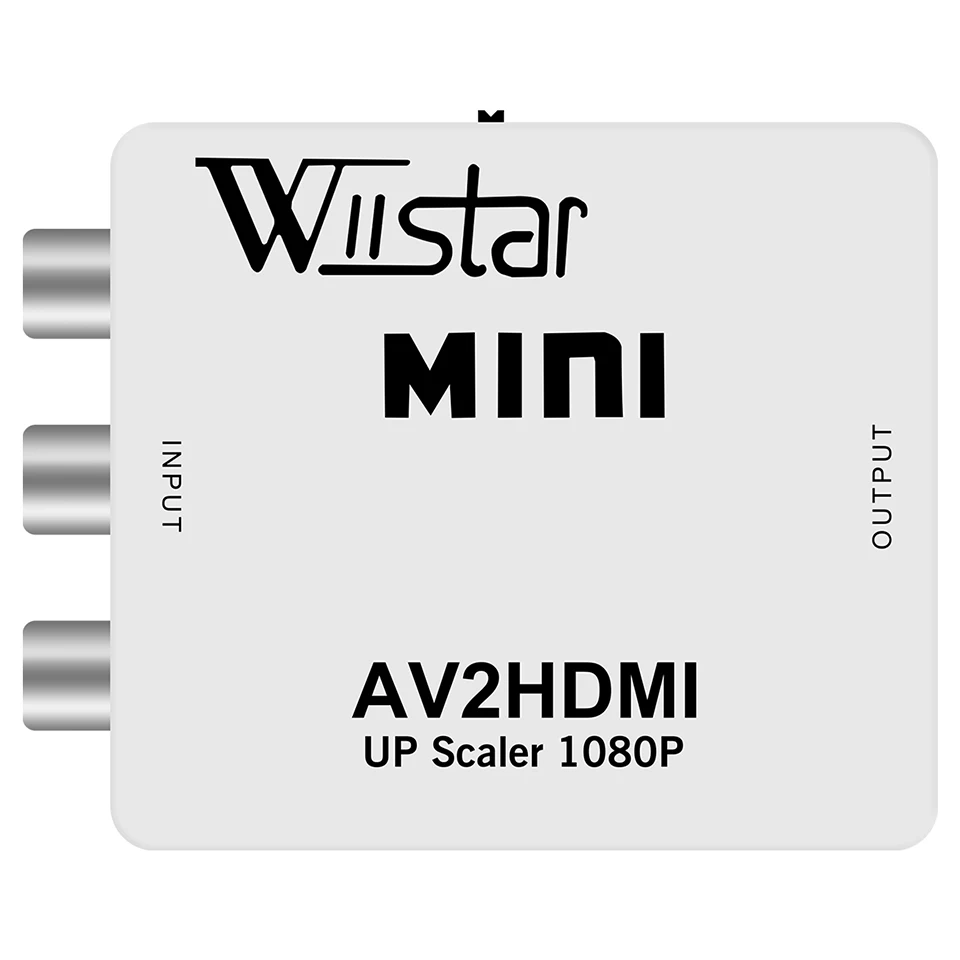 Wiistar Mini AV2HDMI Upscaler 1080P PS 2 DV адаптер AV RCA в HDMI видеоконвертер | Электроника