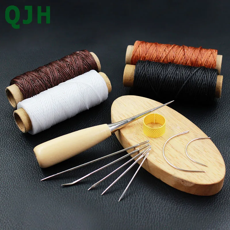 

Bookbinding Leather Stitching Tools Set Sewing Special Awl Needle 150D Wax Line DIY Hand Sewing Tool Set