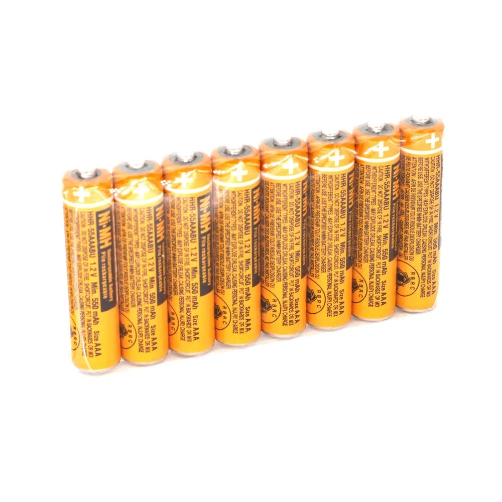 160 шт./лот AAA батарея 1 2 V 550mAh HHR-55AAABU для беспроводной телефон panasonic | Электроника