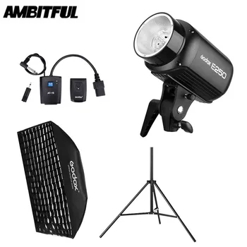 

Godox E250 250Ws Photography Studio Flash Strobe Light + 180cm Light Stand + 50 x 70cm Honeycomb Gird + AT-16 Trigger Flash Kit