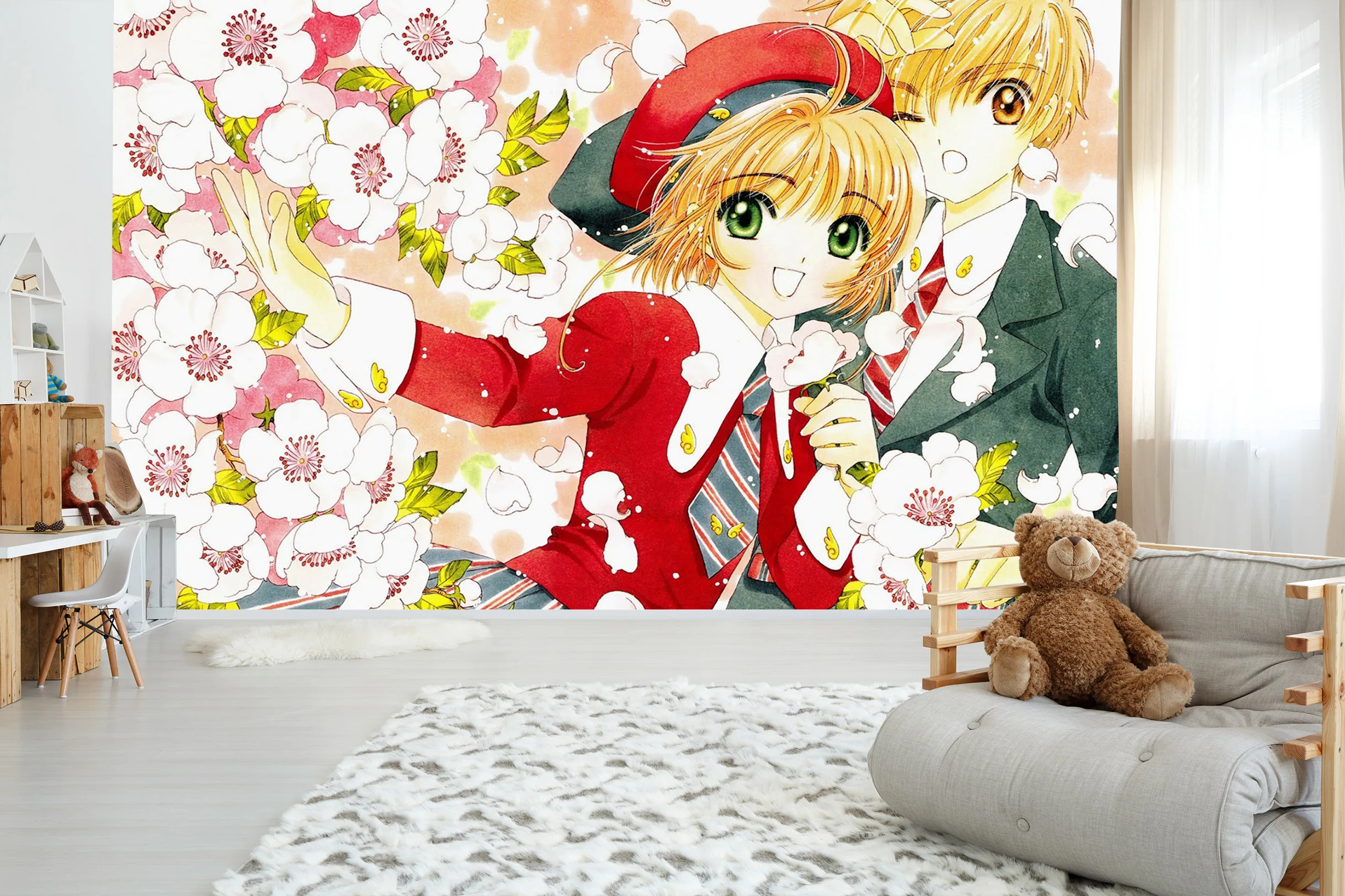 [Самоклеющиеся] 3D Cardcaptor Sakura 166 Япония Аниме настенная бумага настенная печать настенные наклейки живот
