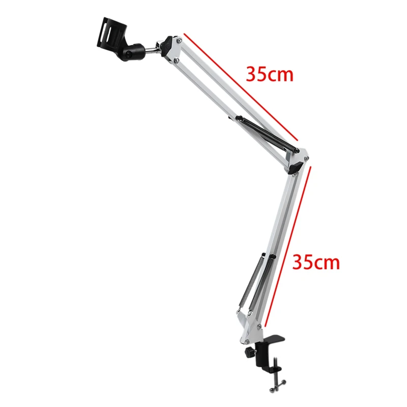 NB35 выдвижной Студийный микрофон держатель подвеска стрелы ножничный держатель с микрофоном зажим Настольный монтажный зажим