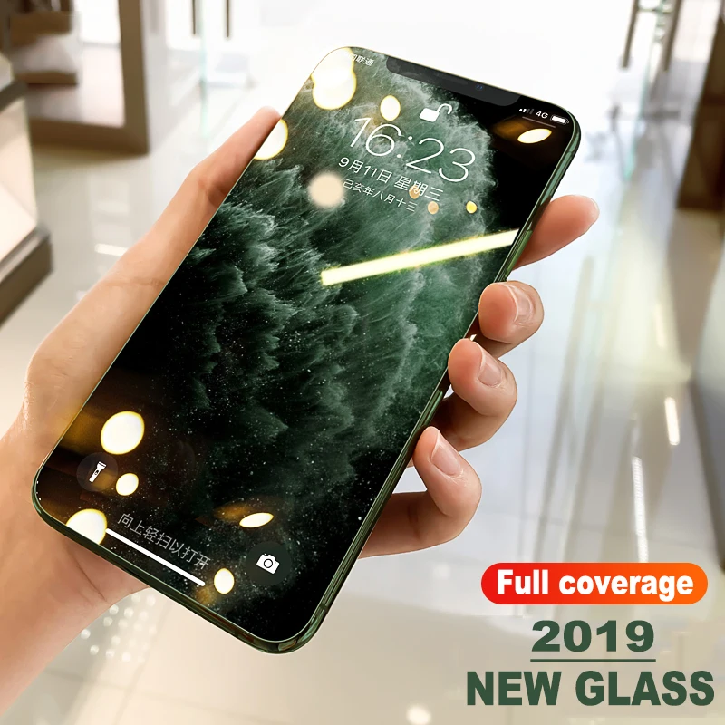 2019 новый протектор экрана закаленное стекло для iPhone 7 8 6 6s Plus 11 защитное на X XS Pro Max