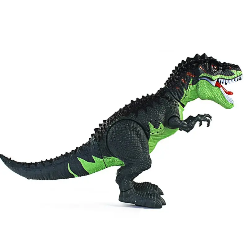 Зеленый T-Rex динозавр модель моделирование ходячий светильник проекция электрическая игрушка для мальчиков R7RB - Цвет: Зеленый