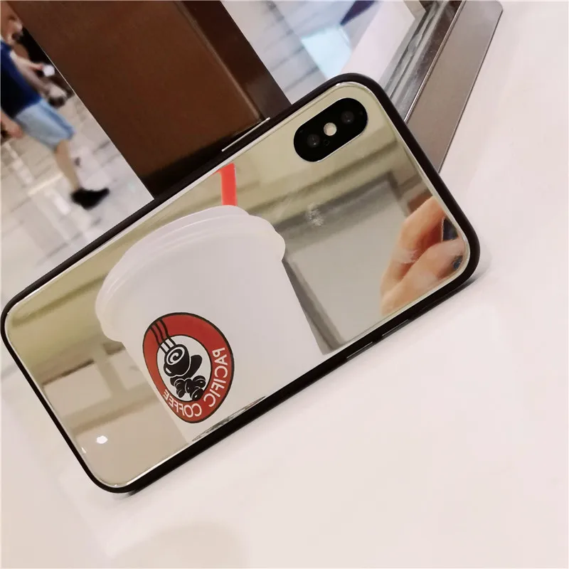 Luxury Clear Makeup Mirror Phone Case For iphone XR 7 8 XS MAX XSmax X 10 6 6S Plus 7Plus 8Plus Glass Back CoverWoman | Мобильные