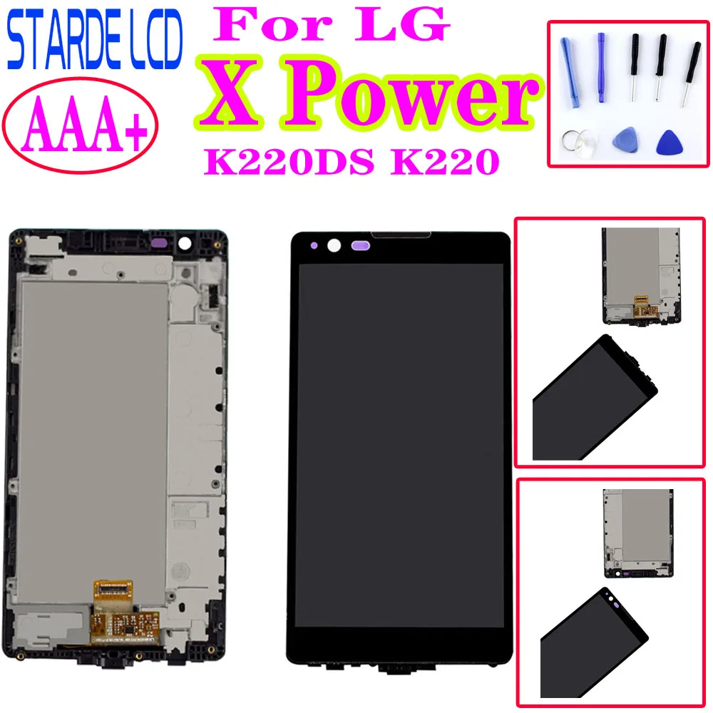 Оригинальный ЖК дисплей для LG X Power K220DS K220 K6P F750 K210 кодирующий преобразователь