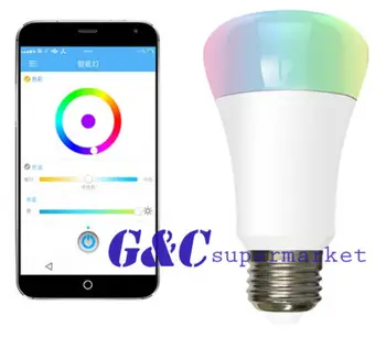 

TOP 220V 7W RGB E27 LED Wireless WIFI Control Smart Light Bulb diy electronics