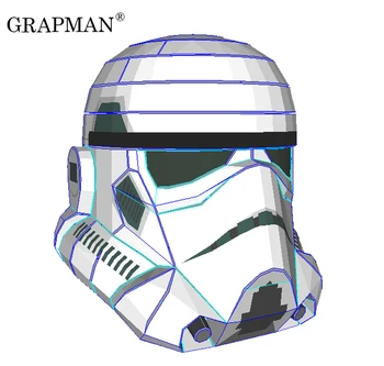 

1:1 Star Wars Assault Helmet Wearable Cosplay Props Handmade DIY Paper Model