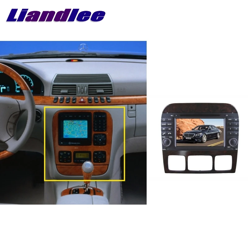 Для Mercedes Benz MB S W220 1998~ 2006 LiisLee автомобильный мультимидийный навигатор Аудио Hi-Fi Радио Стерео стиль навигация NAVI