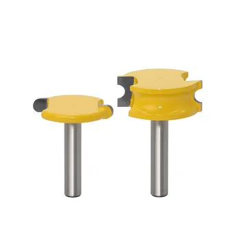 

2PCS 8MM Shank Canoe Flute and Bead Router Bit Set Woodworking Cutter Wood Tenon Milling Cutter Bits Tools