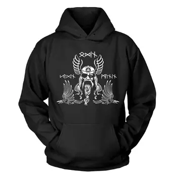 

Odin Kapuzenpullover Hugin Munin Valknut Valhalla Yggdrasil Runen