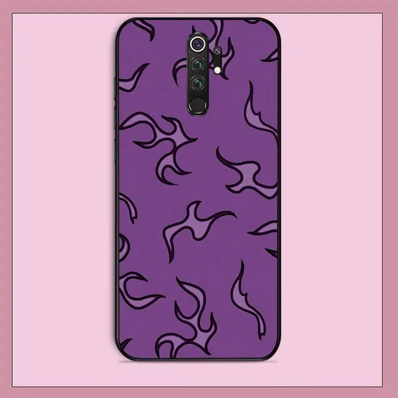 xiaomi leather case chain FHNBLJ Fashion Flame Fire Print Fundas Painted Phone Case for RedMi note 9 4 5 6 7 5a 8 9 pro max 4X 5A 8T best phone cases for xiaomi Cases For Xiaomi