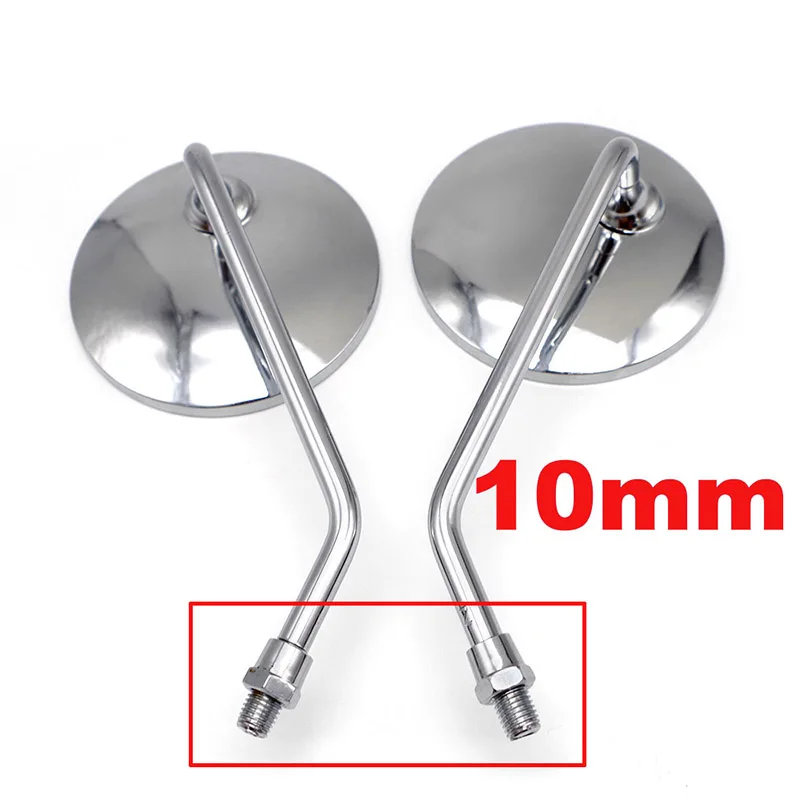 10mm caliber Для Lusterka Motocyklowe Nmax 125 Vtx 1300 Ducati Scrambler Yamaha R6 Retroviseur Moto зеркала мотоциклетные зеркала - Цвет: 10mm caliber