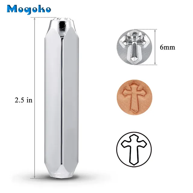 Mogoko 6mm Metal Stamp Punching Tool Aluminium Leather Unique Marking Symbol Punching Stamps Tools Craft for Punches Stamping 4