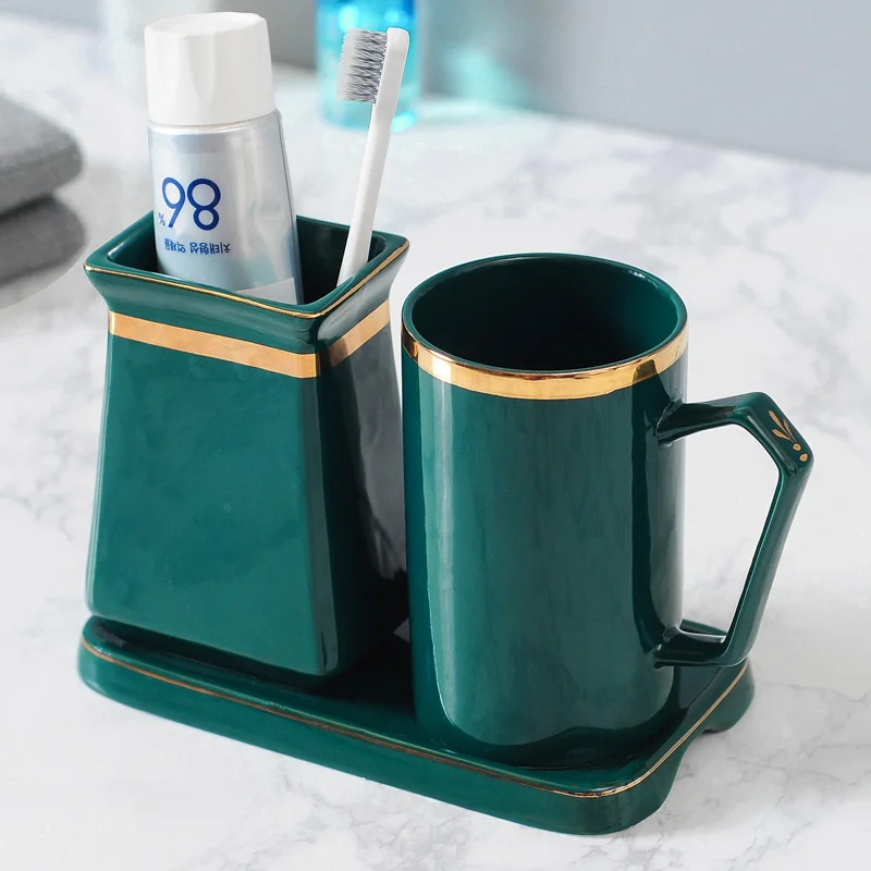 Набор аксессуаров для ванной комнаты керамические диспенсеры мыла держатель