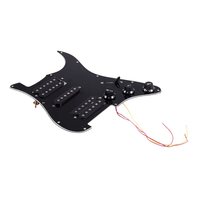 Загруженный Prewired электрогитара Pickguard 11 Hole Hsh звукосниматели Предварительно проводной однокатушный хамбакер магнит звукосниматели