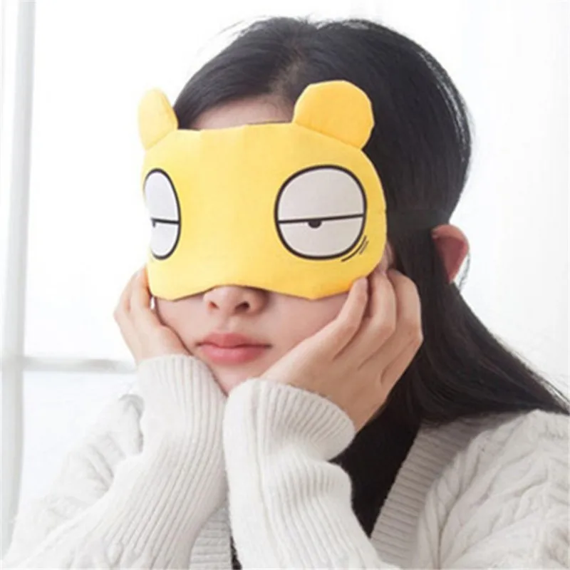 Spring Summer Fashion Cute Cartoon Cat Sleep Eye Mask Padded Shade Cover Travel Relax Aid