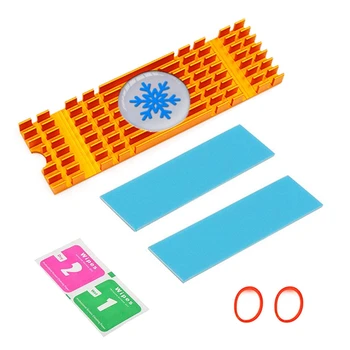 

HOT-Aluminum Heatsink Radiator Extruded Heatsink for Pcie Nvme M2 2280 Ssd Heat Dissipation Cooling Cooler