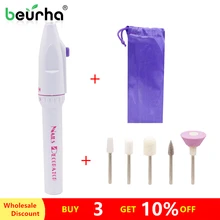 5 в 1 электрическая дрель для маникюра, полировальные инструменты, наконечники для ухода, ручка, электронный полировщик, набор для маникюра, Маникюрный Инструмент, маникюрный салонный Набор для маникюра