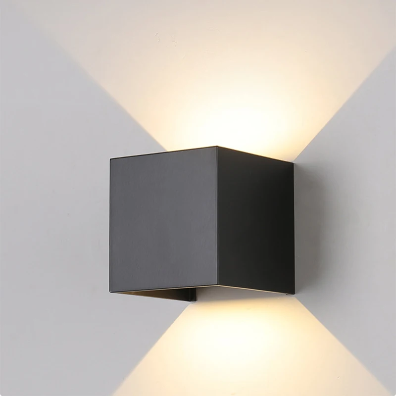 Simple LED 12W IP65 waterproof wall lamp  indoor and outdoor adjustable wall light courtyard porch corridor bedroom wall sconce