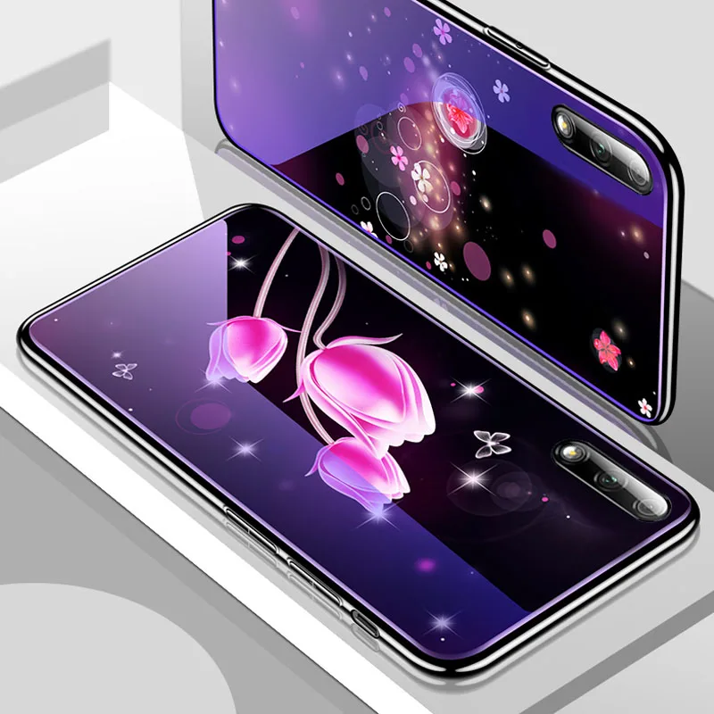 Для huawei Nova 5i Pro 4 4E 5 Чехол 7H анти-Взрывающийся синий свет закаленное стекло задняя крышка для Honor 9X Pro 10 Lite 20 7X 8X 8C