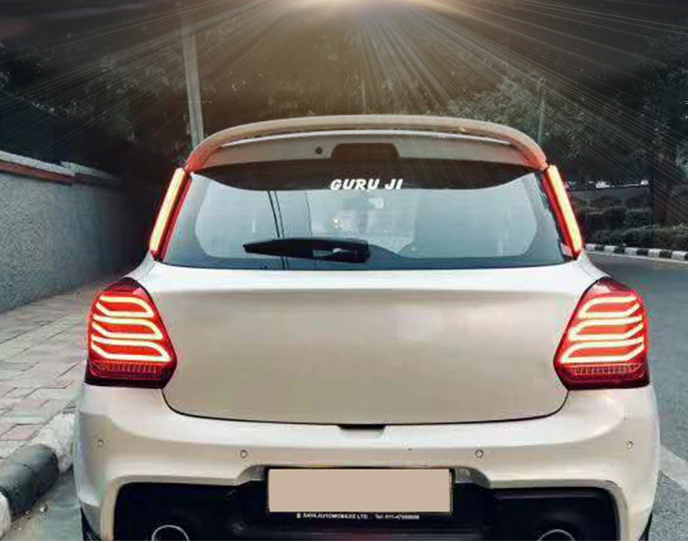 2 шт. светодиодный фонарь светильник в сборе для Suzuki Swift задний свет, обратный светильник последовательного сигнала поворота светильник сзади