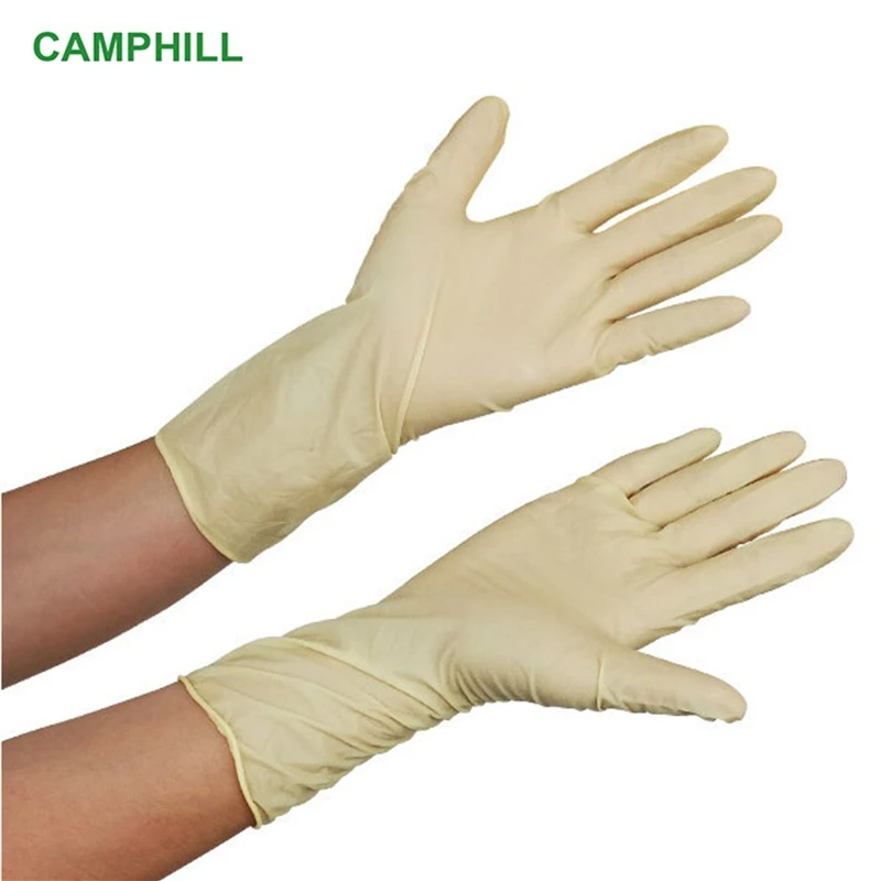 Оригинальные одноразовые латексные перчатки GN3/GN5/GL5 без порошка промышленные